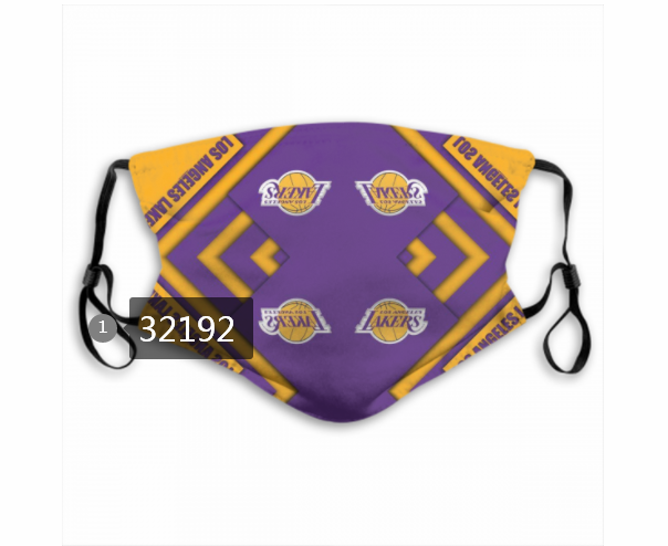 NBA 2020 Los Angeles Lakers32 Dust mask with filter->nba dust mask->Sports Accessory